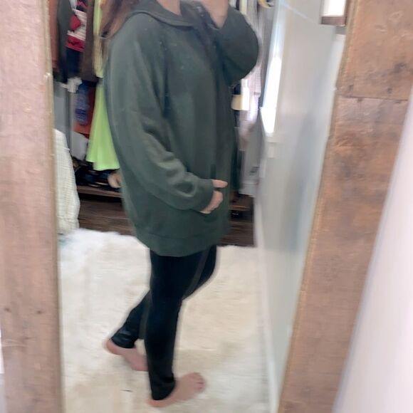 Terra & Sky olive green hooded jacket zippered size 3X - Picture 2 of 6